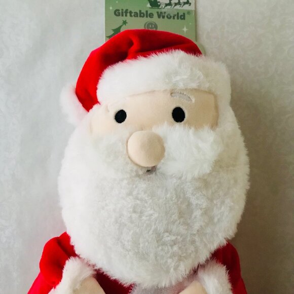 Giftable World 13" Jumbo Peppermint Nick w Squeaky Santa Claus Christmas - Picture 3 of 7